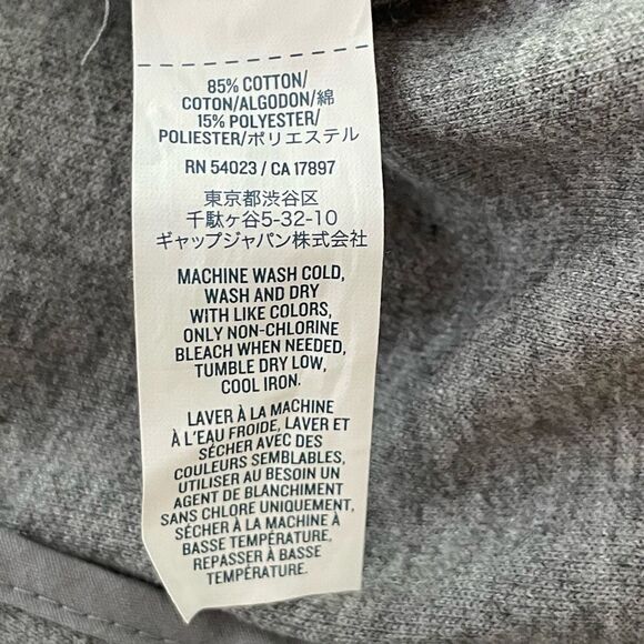 Old Navy Classic Ponte Knit Blazer Heather Gray Two Button Long Sleeves Cropped - Picture 6 of 6